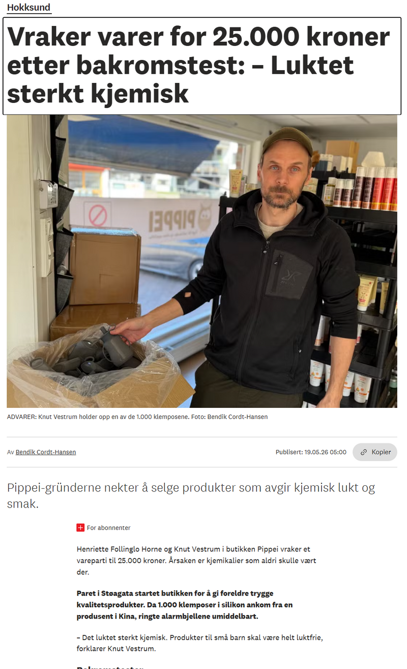 Åpenhet og produktsikkerhet: Hvorfor vi valgte å vrake 1 000 klemposer