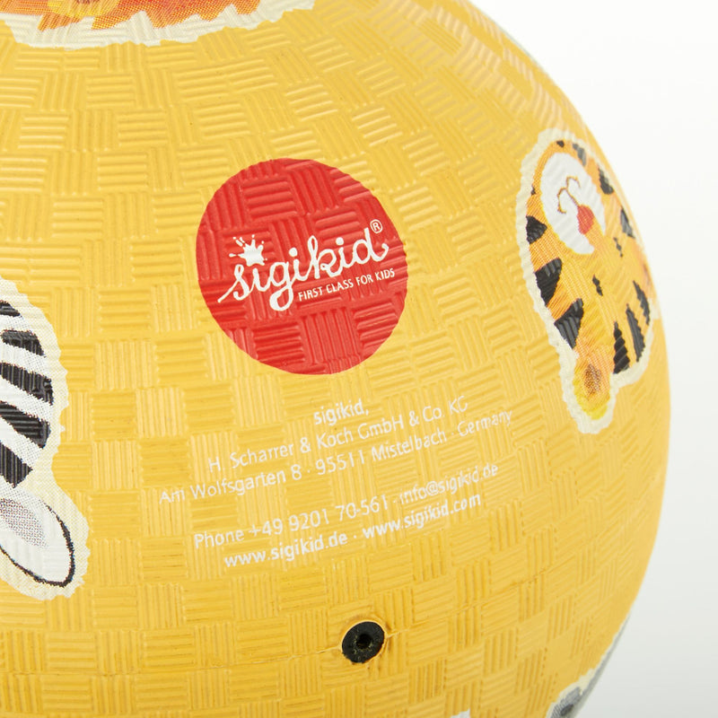 sigikid | Barnelekeball, "Zoo" - 100% Naturgummi - 17 cm