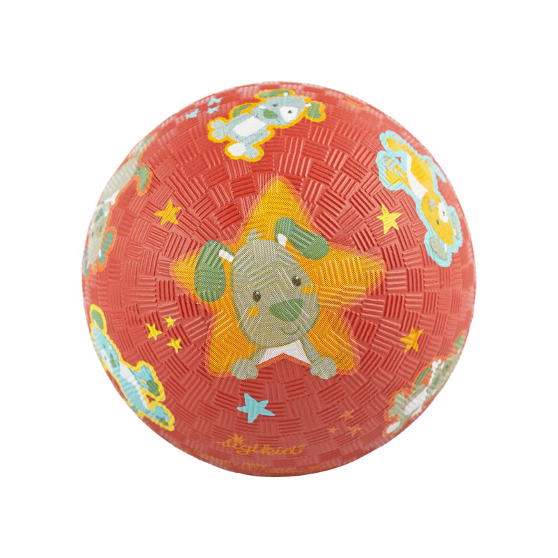 sigikid | Barnelekeball, "Hund" - 100% Naturgummi - 12 cm