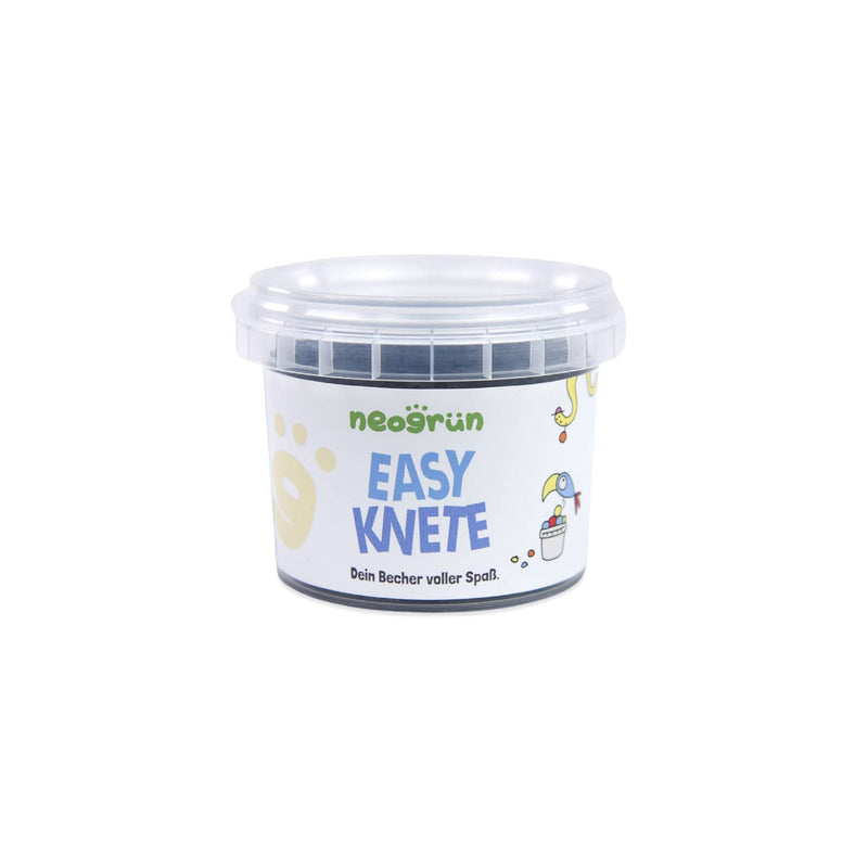 neoGRÜN | Modelleire / Lekedeig, Easy Dough, Økologisk / Vegansk, 120g | Sort