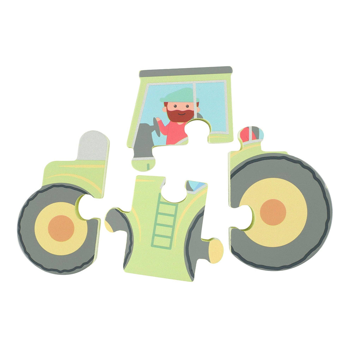 Orange Tree Toys | Mitt Første Puslespill, Traktor