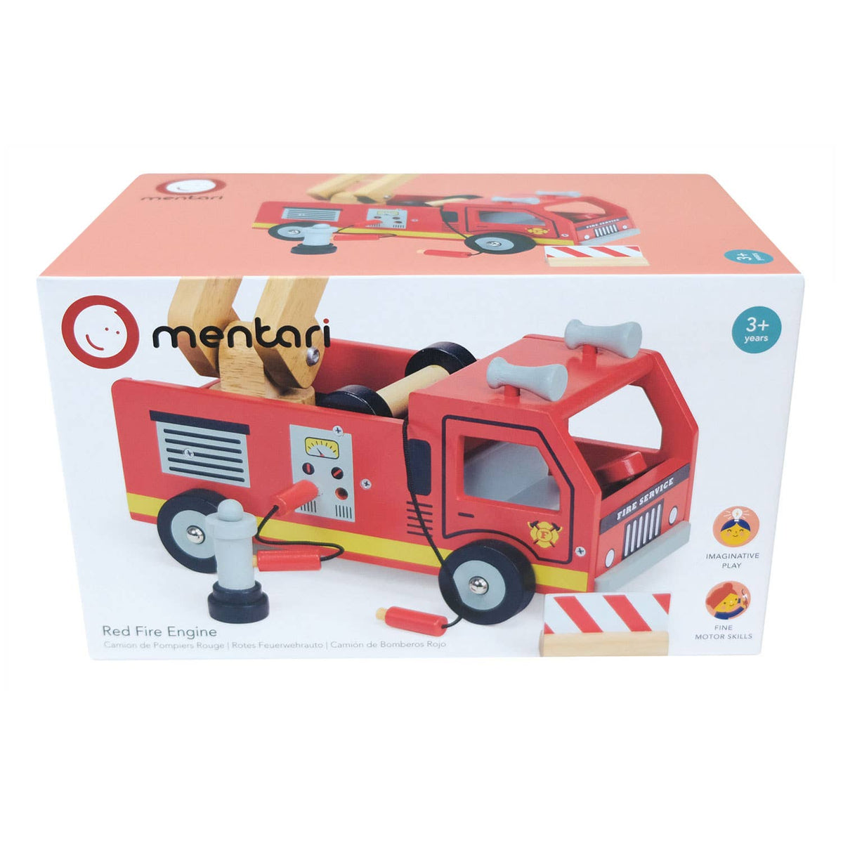 Mentari | Min Røde Brannbil, "Red Fire Engine" - Plastfri*