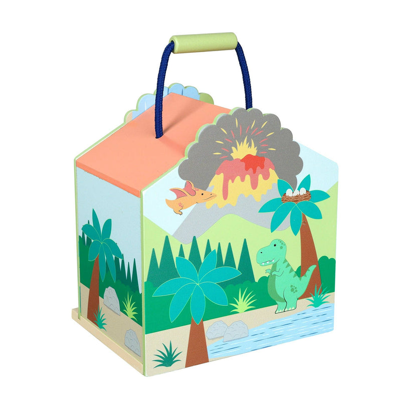 Orange Tree Toys |  Trehus Lekesett | Dinousar