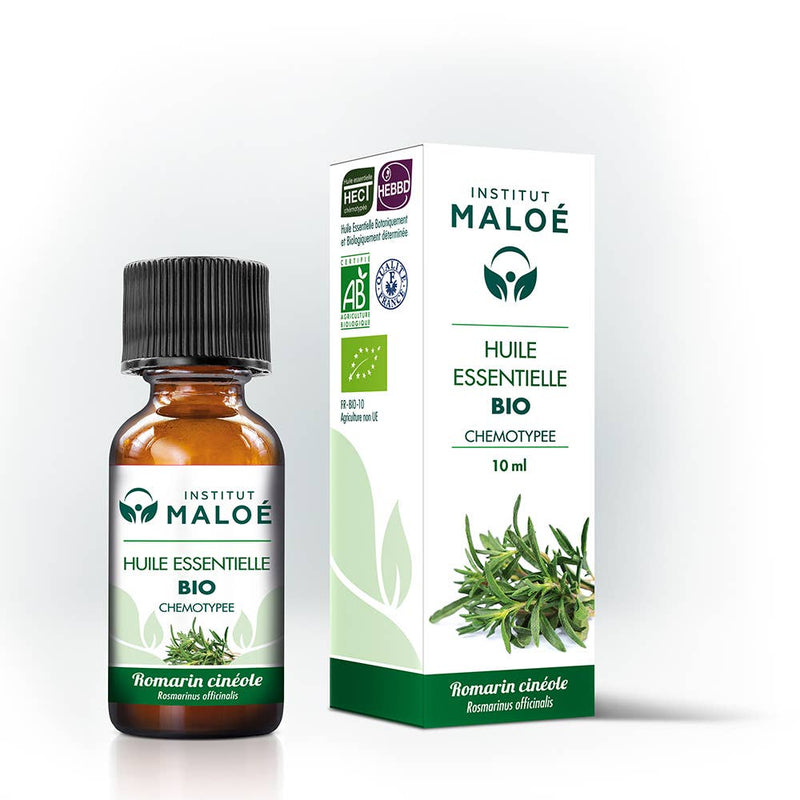 Institut Maloé | Eterisk Olje av Rosmarin, Økologisk | 10 ml