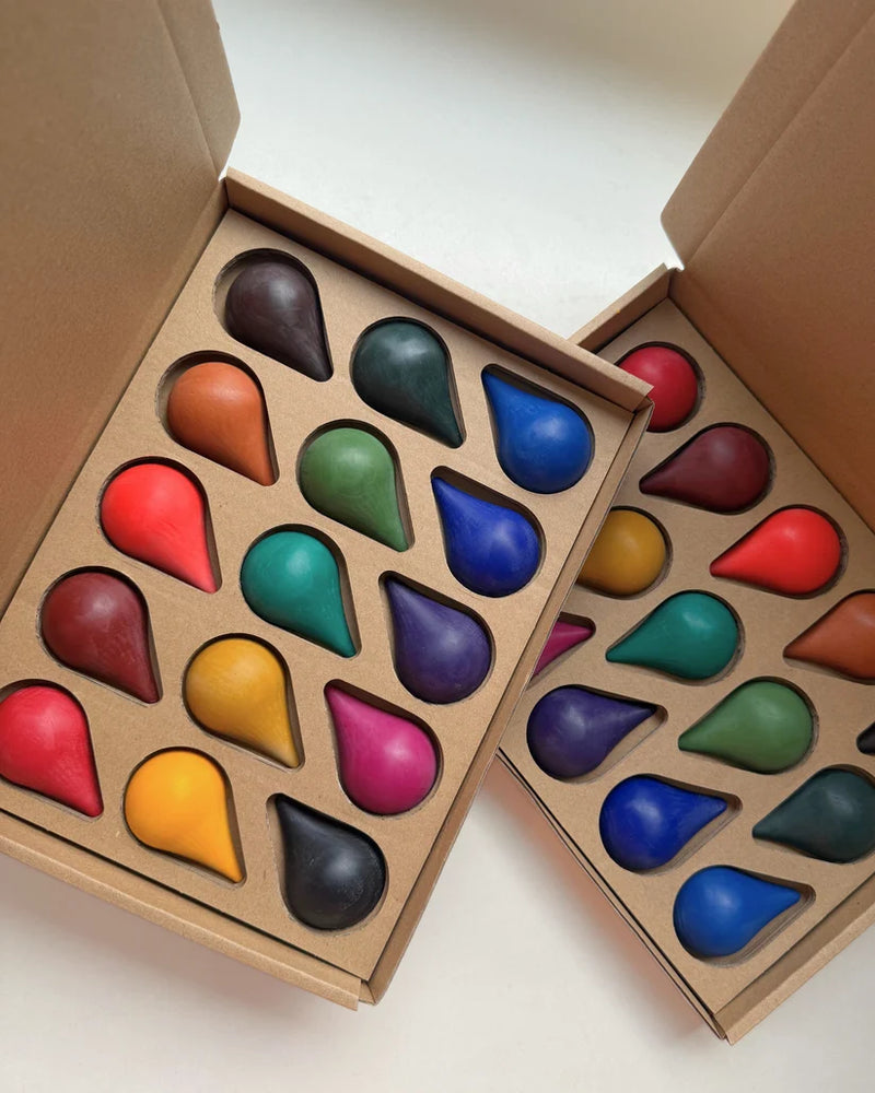 Scandinavian Crayon Company | Fargestifter av Bivoks, Dråpe, 15 stk