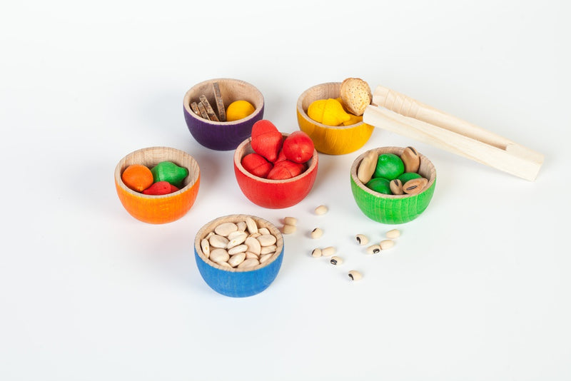 Grapat | Bowls & Acorns – Sorteringssett i tre (42 deler)