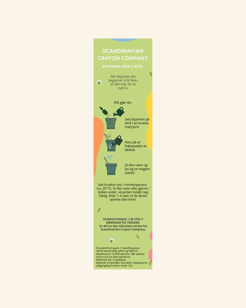 Scandinavian Crayon Company | Plantbar Grafittblyant - Botanisk Serie