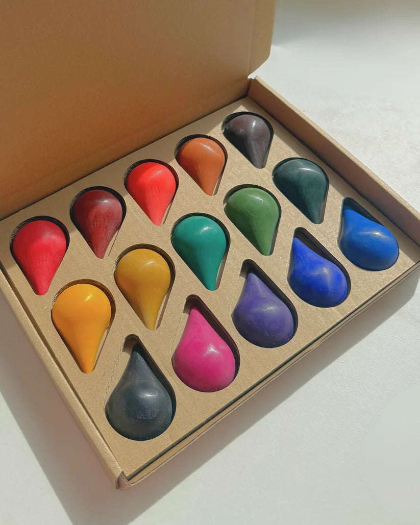 Scandinavian Crayon Company | Fargestifter av Bivoks, Dråpe, 15 stk