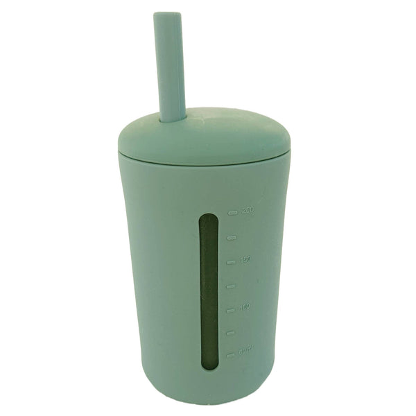Summerville Organic | Kopp med sugerør | 200 ml | Cameo Green