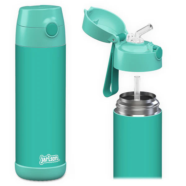 Jarlson | Drikkeflaske CHARLI - Plastfri i Matkontakt, 500ml | "Turkis"