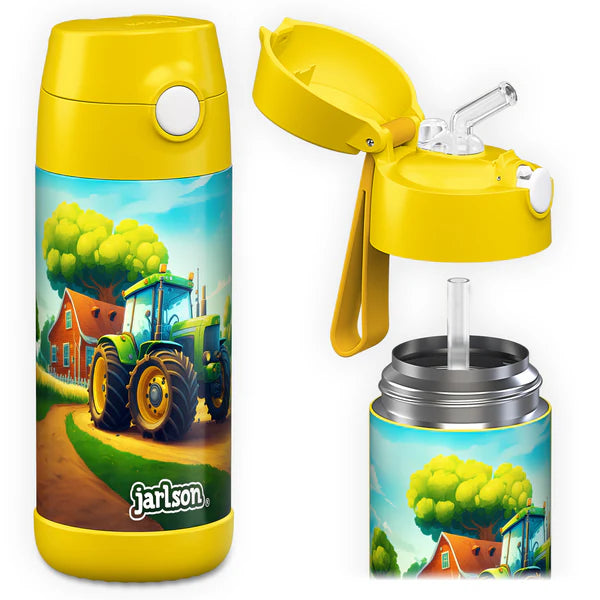 Jarlson | Drikkeflaske CHARLI - Plastfri i Matkontakt, 350ml | "Traktor"