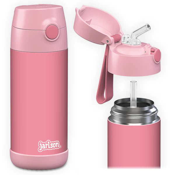 Jarlson | Drikkeflaske CHARLI - Plastfri i Matkontakt, 350ml | "Rosa"