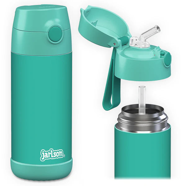 Jarlson | Drikkeflaske CHARLI - Plastfri i Matkontakt, 350ml | "Turkis"