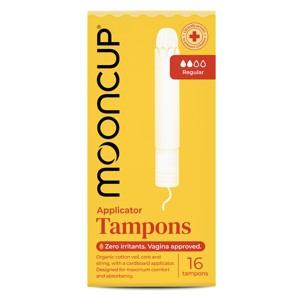 Mooncup | Tamponger med Applikator, Plastfrie – Medium/Super