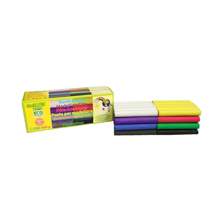 ökoNORM | Modelleire / Lekedeig - Plastfri | 8 farger, 500 g