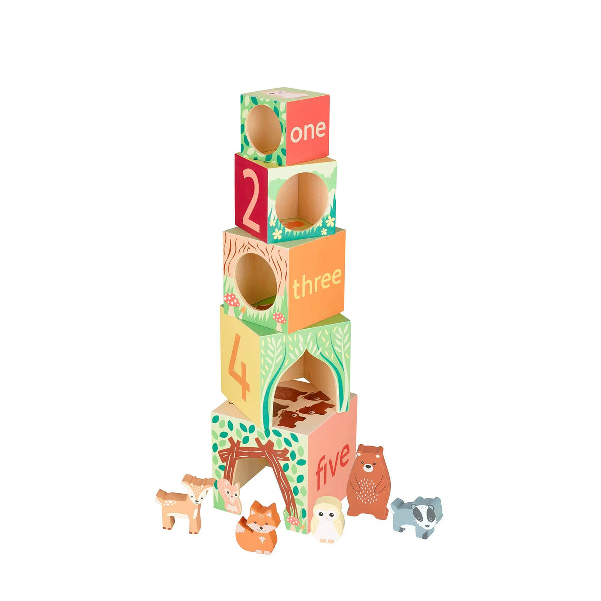 Orange Tree Toys | Stablekuber, Skogsdyr
