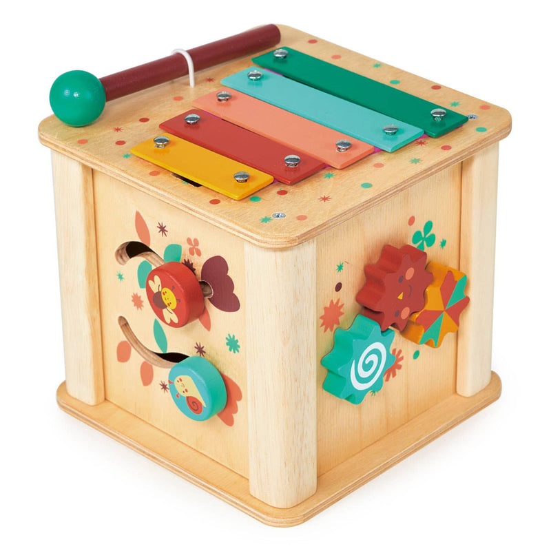 Mentari | Aktivitetskube, "Toddler Activity Cube" - Plastfri