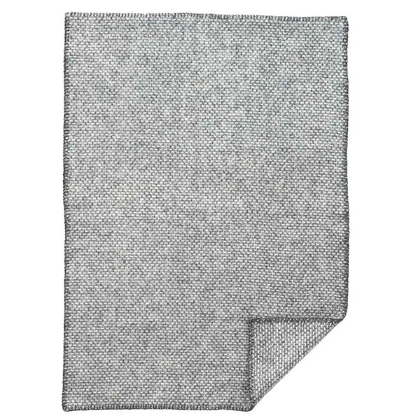 Klippan | Ullpledd Baby/Barn, Domino, 65x90cm | Mørk Grå