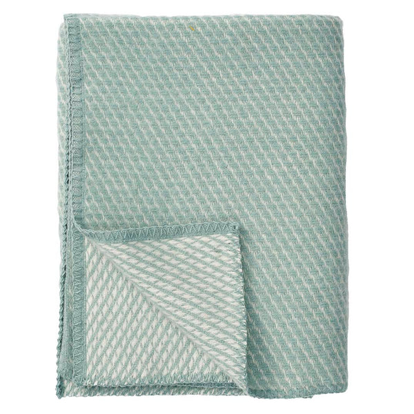 Klippan | Ullpledd Baby/Barn, Velvet Midi, 90x130cm | Blå Eggeskall