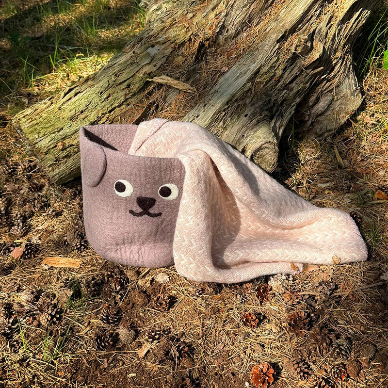 Klippan | Ullfiltpledd baby/barn, Ilse Baby Pink (65 × 90 cm)