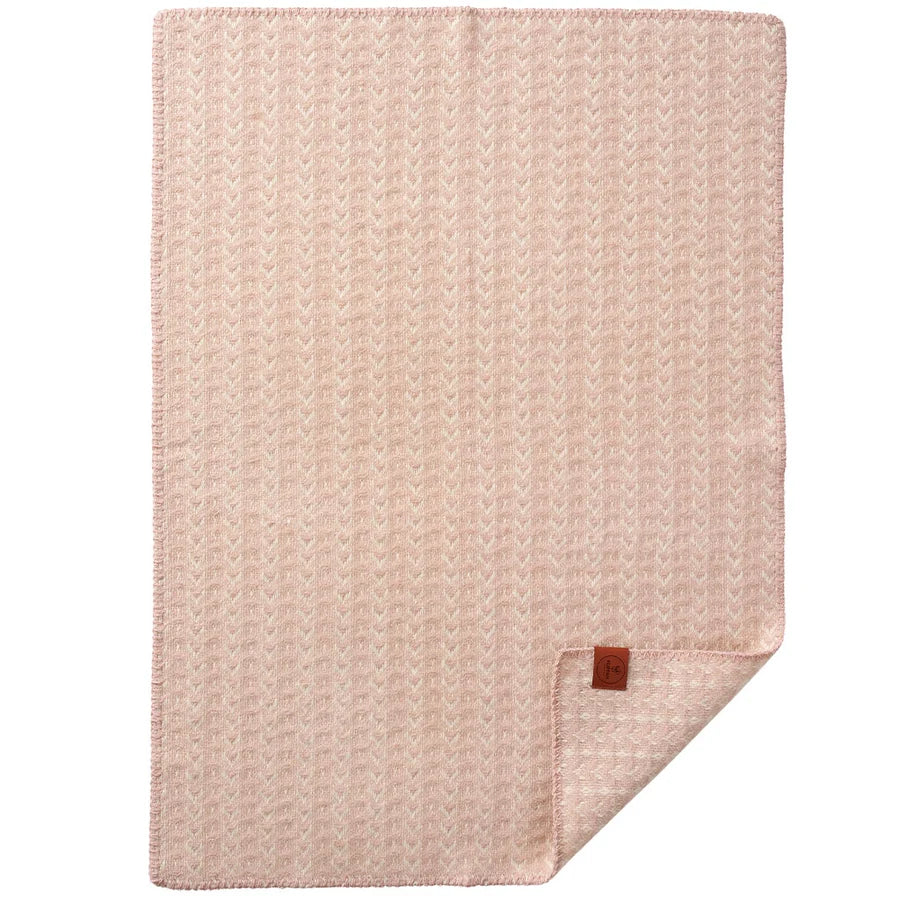 Klippan | Ullfiltpledd baby/barn, Ilse Baby Pink (65 × 90 cm)