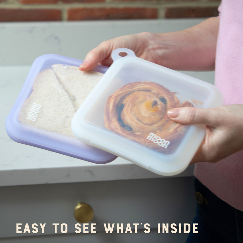 Moonmoon | Sandwichpose i 100 % silikon – Lilla