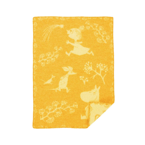 Klippan | Ullpledd Baby/Barn, Moomin Winterland, 65x90cm | Winter Sun