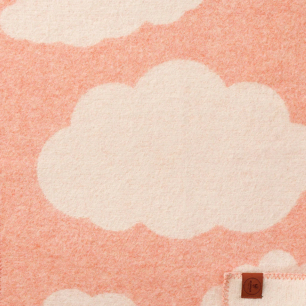 Klippan | Ullfiltpledd baby/barn, Cloudy Day Peach Rose (65 × 90 cm)