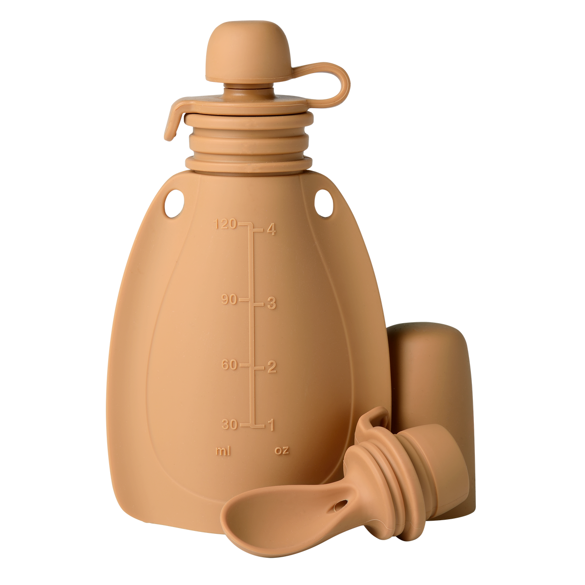 mininor | Klemmepose / Smoothiepose med skje, 120 ml | Roe Deer