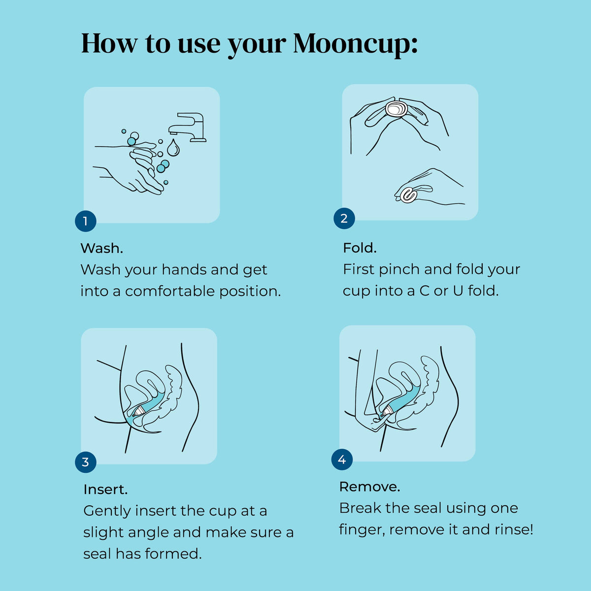 Mooncup | Gjenbrukbar menstruasjonskopp – størrelse B
