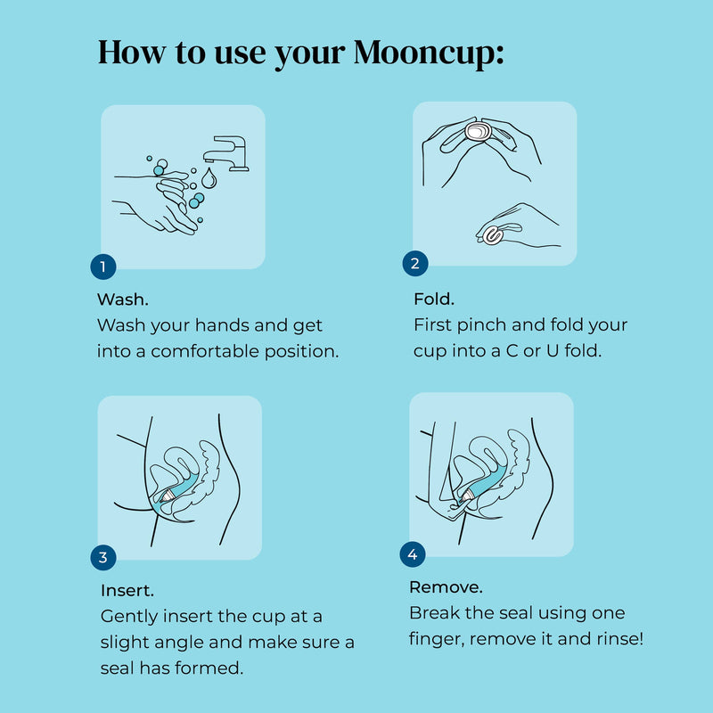 Mooncup | Gjenbrukbar menstruasjonskopp – størrelse B
