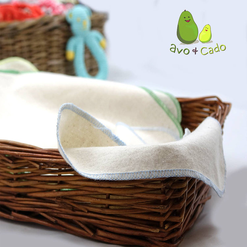 avo+cado | Bomullskluter 100% Økologisk, Ett-lags, "Greenery", 15pk