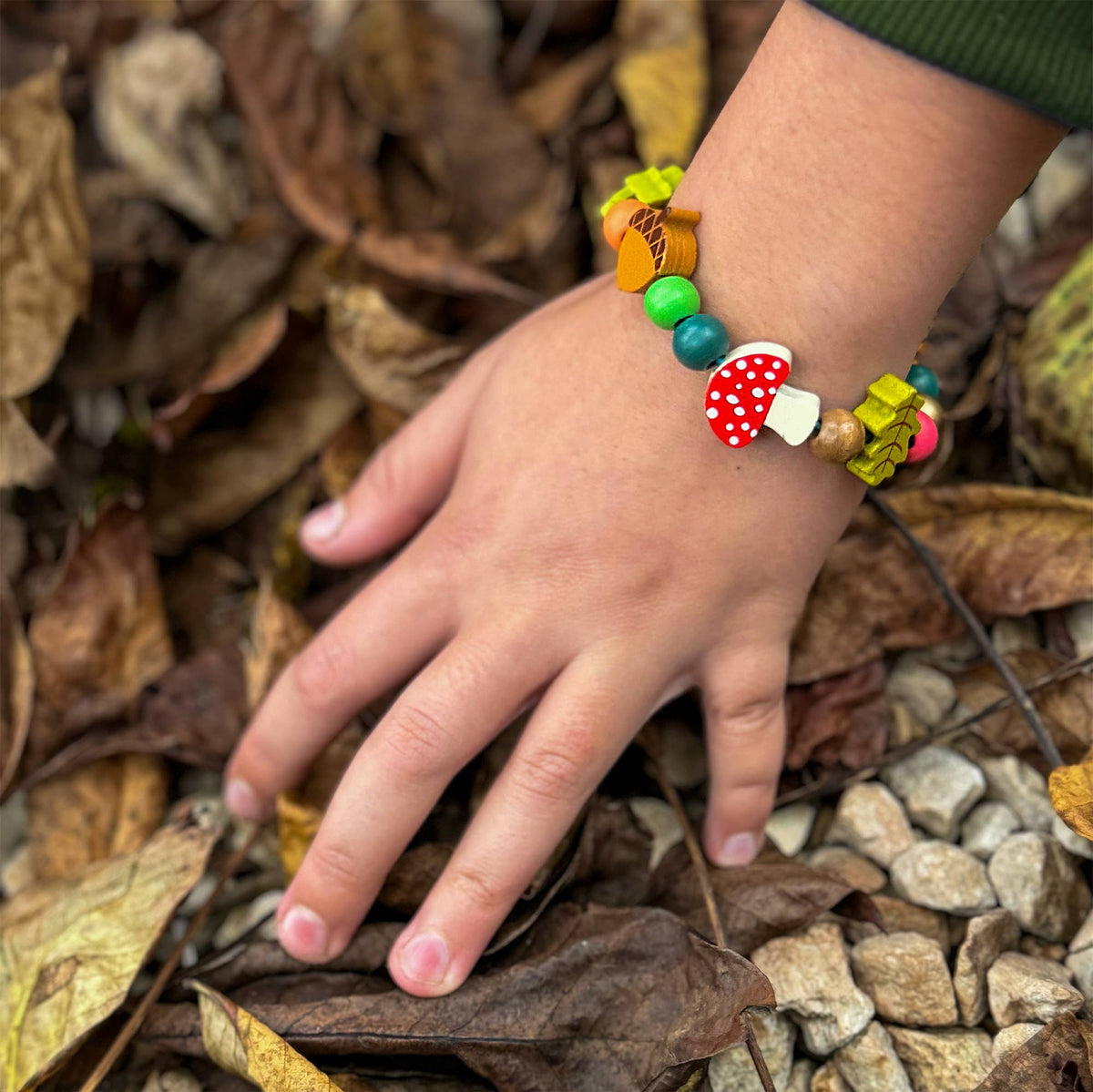 Cotton Twist | Perlesett med Treperler, Skog