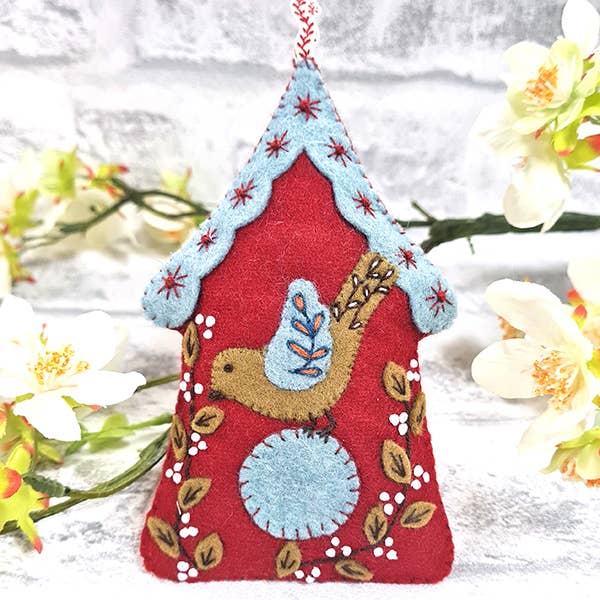 Broderisett | Fuglehus Mini | Ullfilt