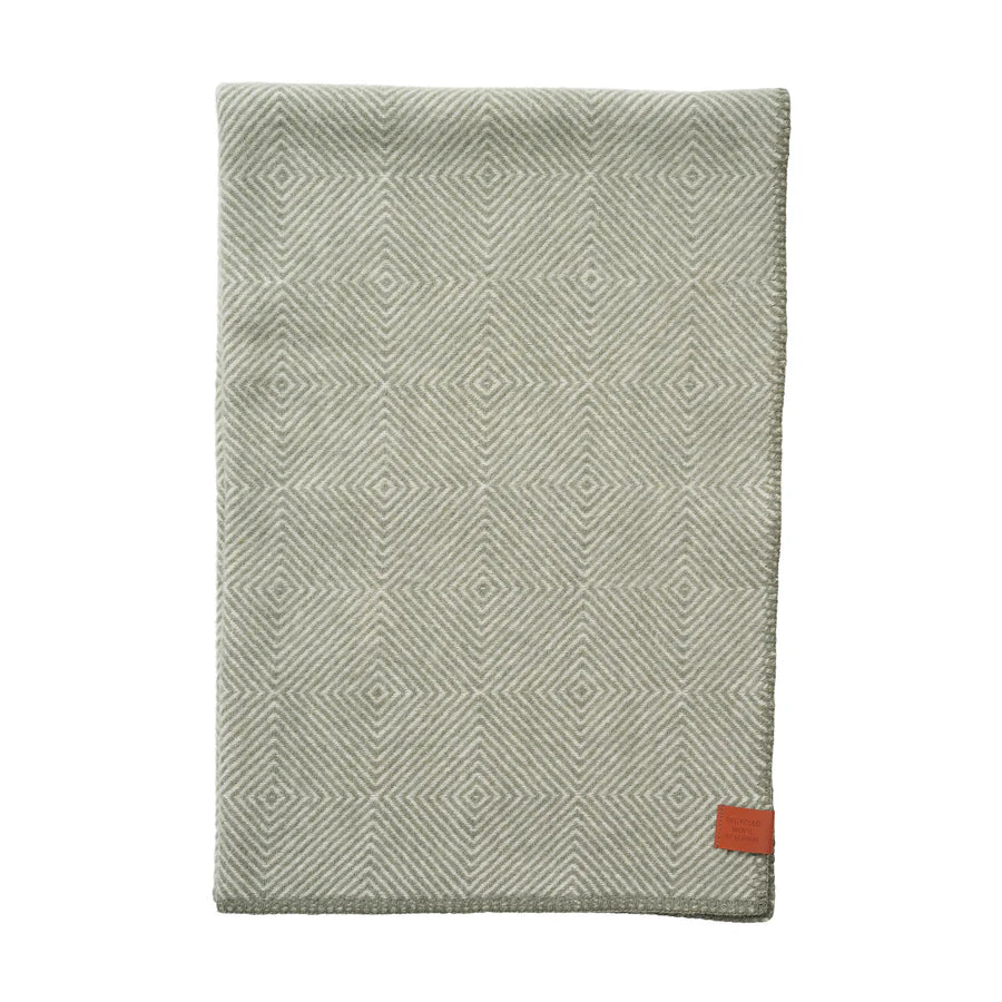 Klippan | Ullpledd Barn, Gooseye Midi, 90x130cm | Grønn