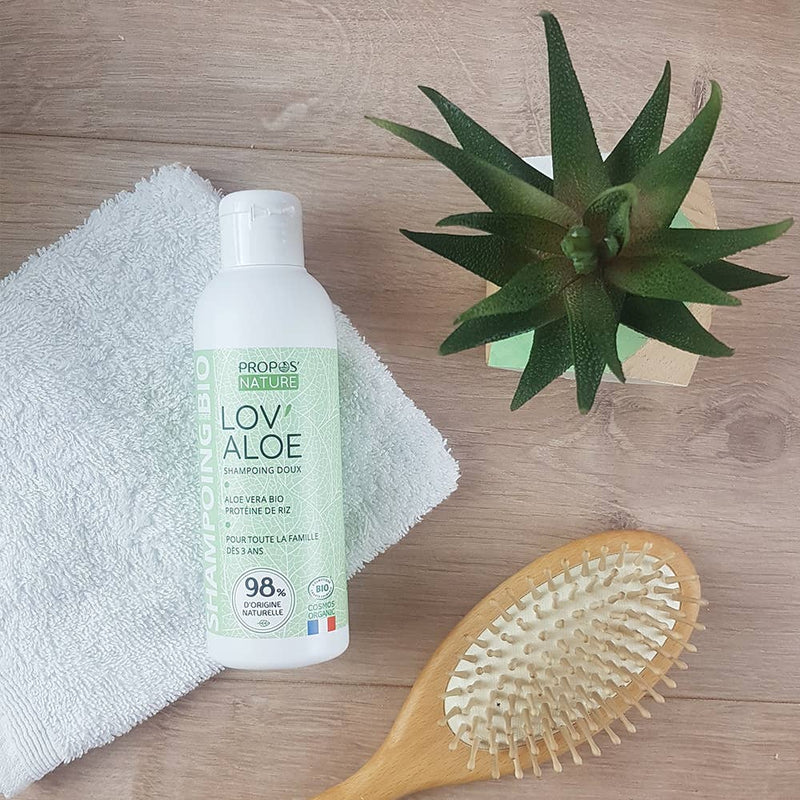 Propos'Nature | Shampo, Økologisk – Aloe Vera & Risprotein | 200 ml