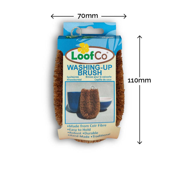 LoofCo | Oppvaskbørste uten håndtak, 100% plastfri (kokosfiber)