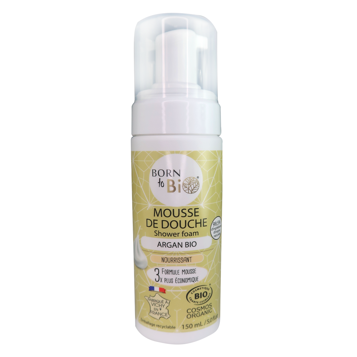 Born to Bio | Skummende Dusjsåpe med Argan, Økologisk – 150 ml