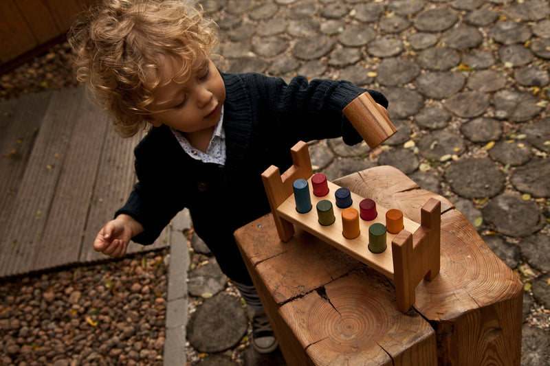 Wooden Story | Bankebrett / Hamrebrett, Montessori Treleke - Regnbue