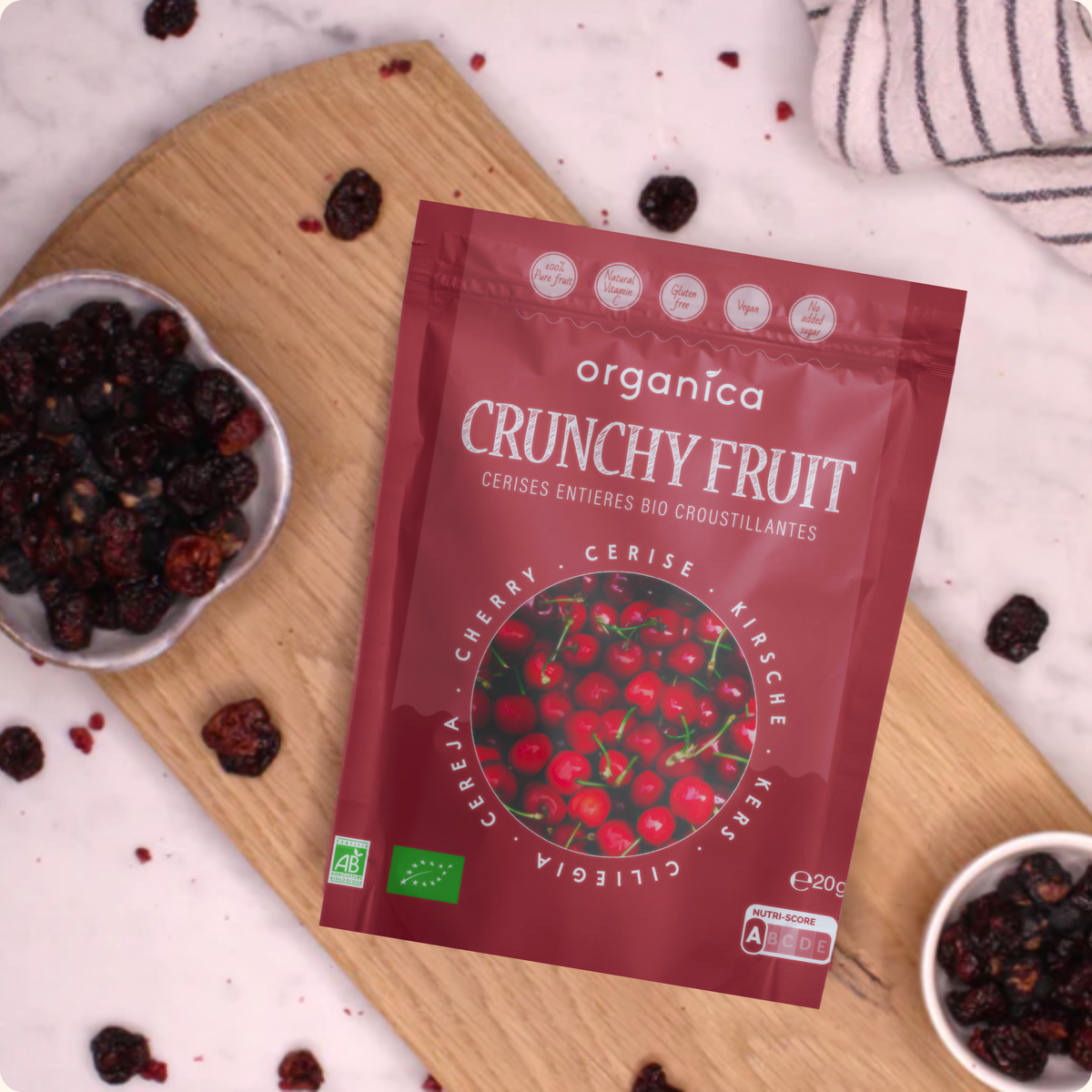 Organica | Økologisk Kirsebær, Frysetørret, 100% Ren Frukt | 20g ~ 140g