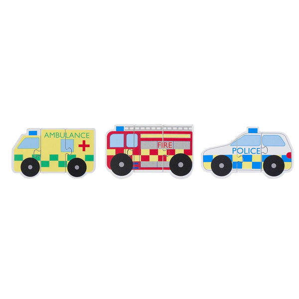 Orange Tree Toys | Minipuslespill, Utrykningskjøretøy