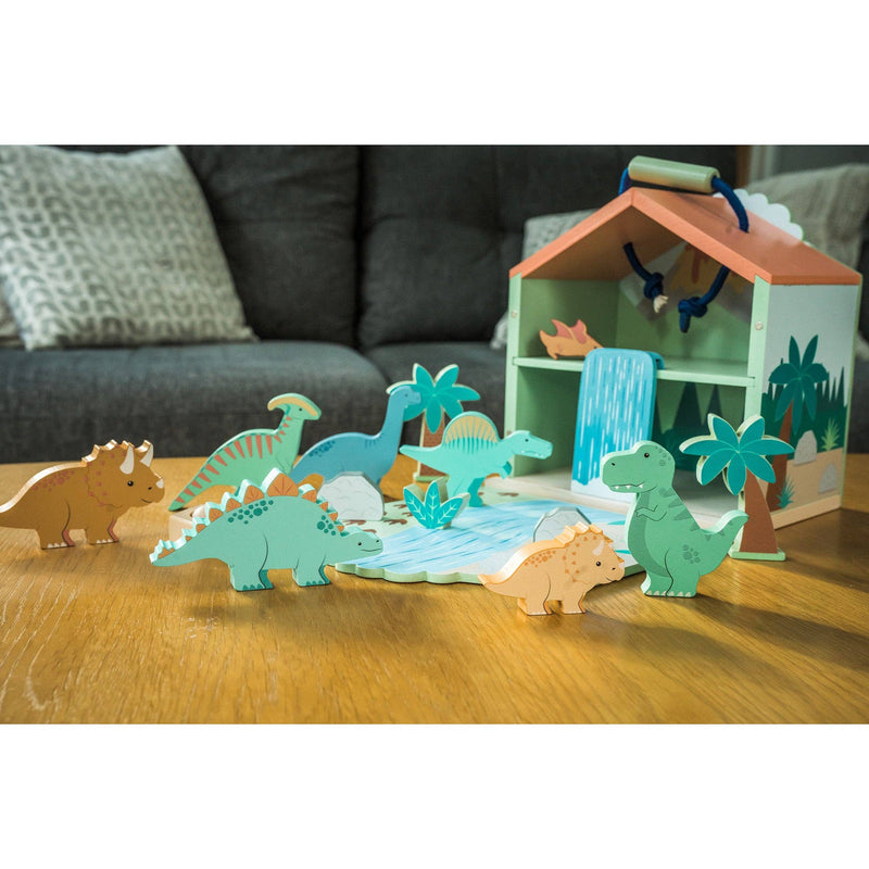 Orange Tree Toys |  Trehus Lekesett | Dinousar