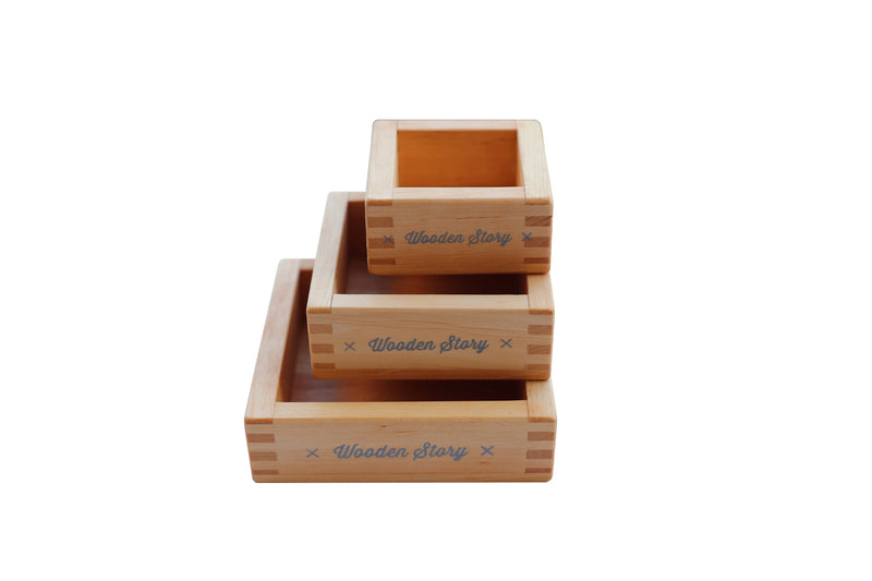 Wooden Story | Montessori sorteringsbrett i tre – 3 stk