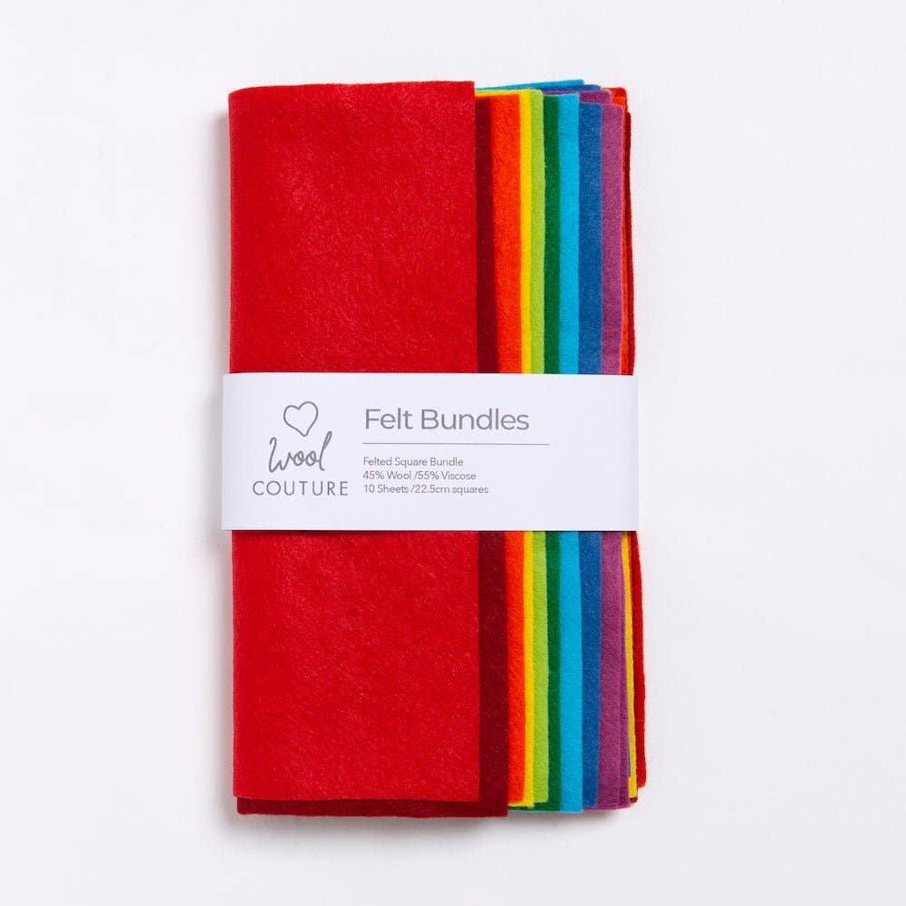 Wool Couture Company | Ullblandingsfilt 10-pakning - Rainbow