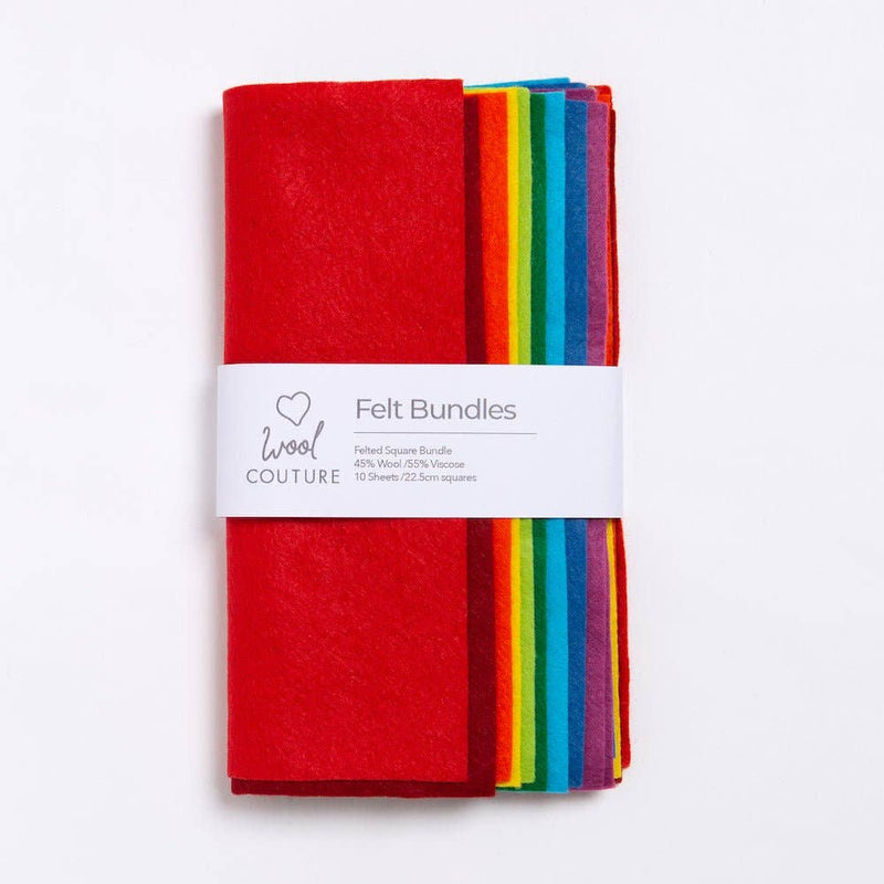 Wool Couture Company | Ullblandingsfilt 10-pakning - Rainbow