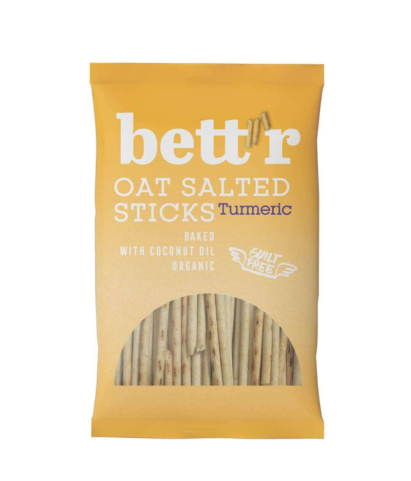 Smart Organic | Økologiske havresticks med gurkemeie og surdeig – Bett’r, 50 g