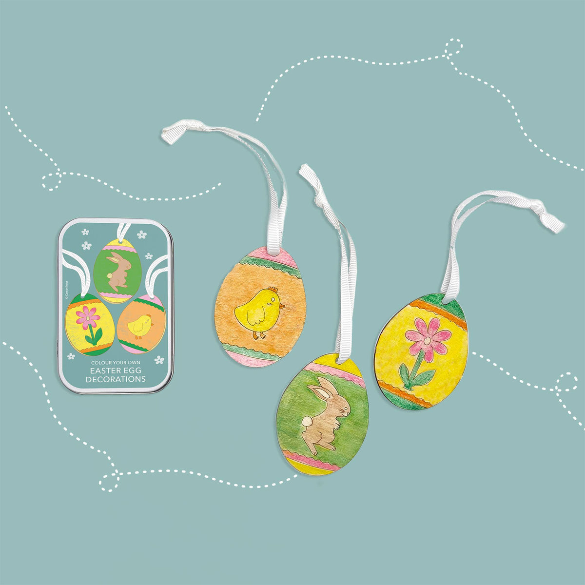 Cotton Twist |  Colour Your Own Easter Egg Decorations - DIY påskeegg hobbysett