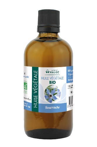 Institut Maloé | Boragoolje, Økologisk, Rik på Gamma-Linolensyre | 100 ml