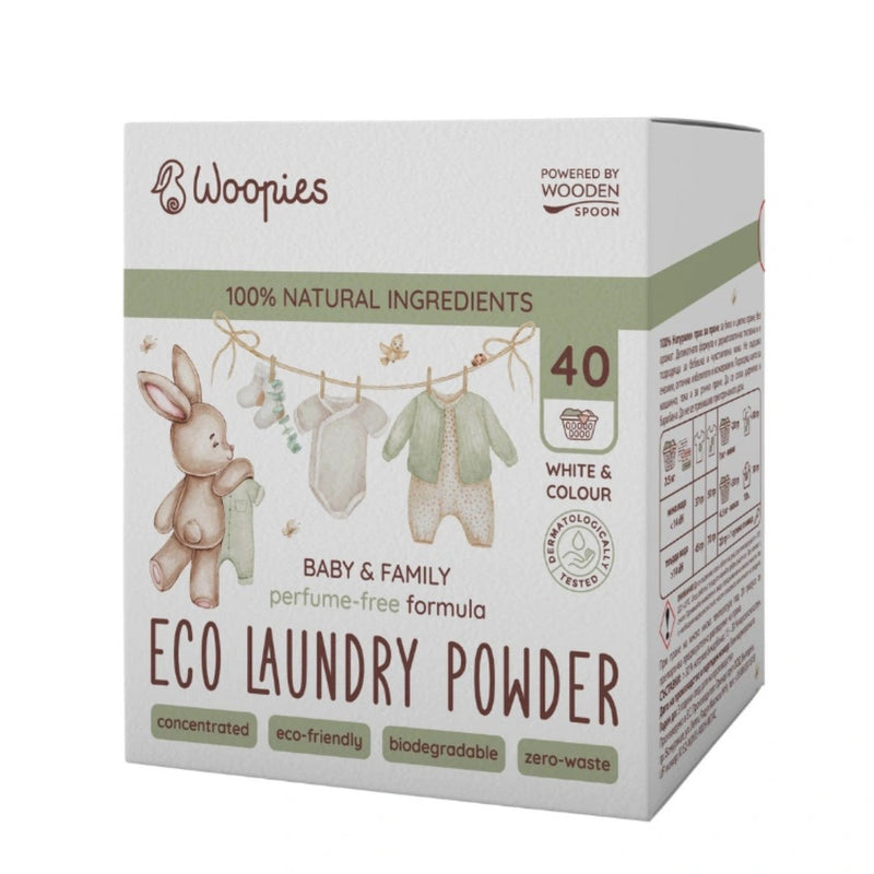 Wooden Spoon | Tøyvaskemiddel, "Woopies ECO Laundry Powder" | 1.5 kg