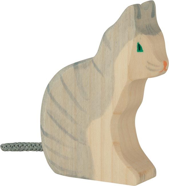 Holztiger | Katt - sittende